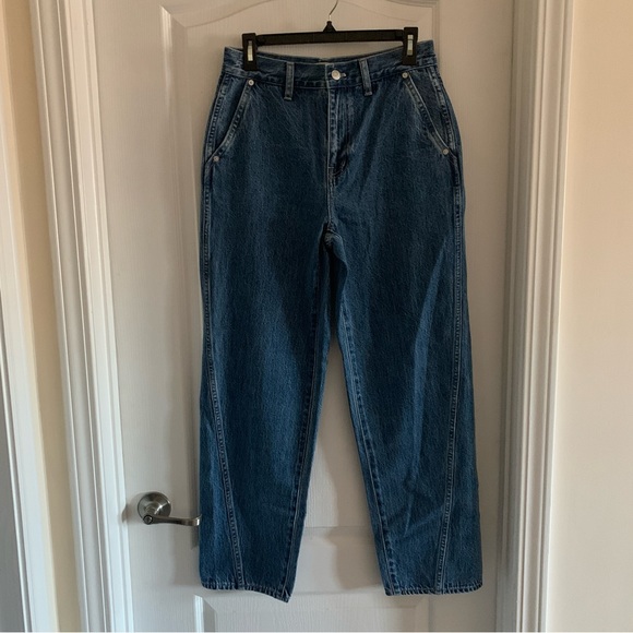 Women’s 26 MADEWELL Baggy Straight Jeans in Ensenada Wash Twisted Seam NWT - Picture 2 of 10